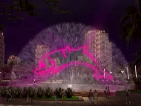 云南昆明水景音樂噴泉公司，水秀，噴泉設計，光亮噴泉，水幕電影