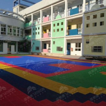 籃球場(chǎng)地板 懸浮地板戶外防滑塑料室外拼裝幼兒園