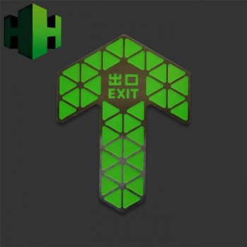 深圳地鐵不銹鋼大箭頭，武漢地鐵夜光不銹鋼標(biāo)識(shí)，上下車指示